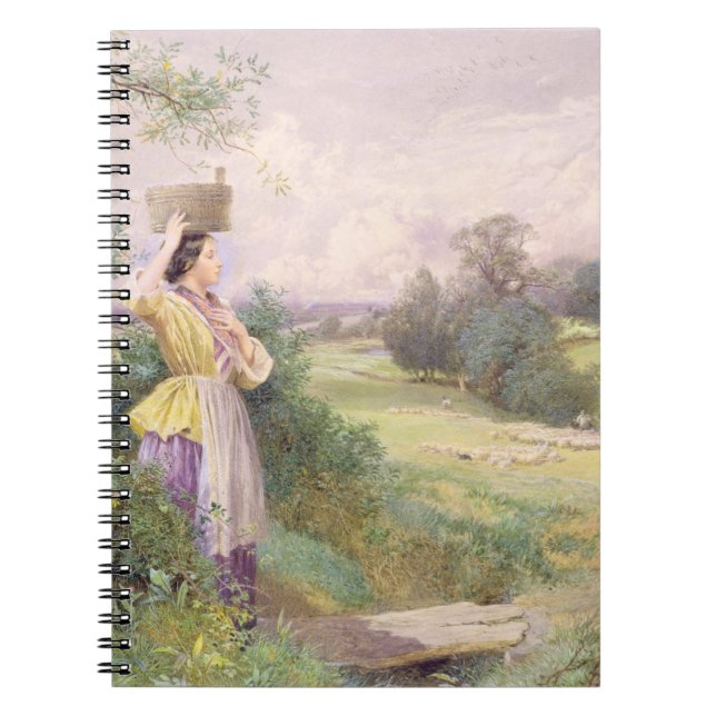 The Milkmaid, 1860 (w/c on paper) Notebook (Front)