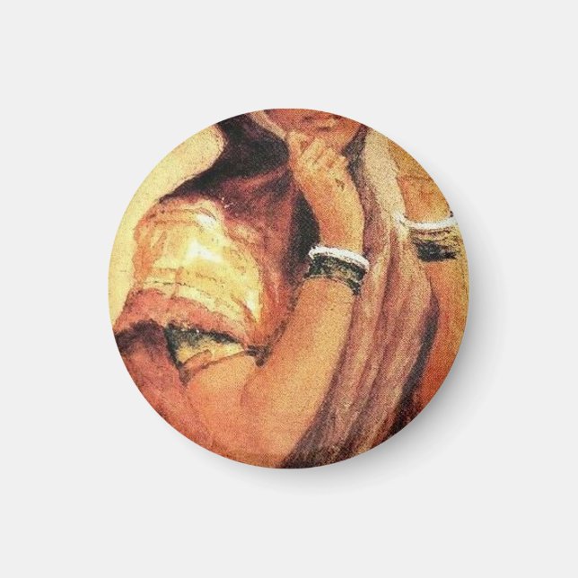 The Milkmaid 1904 By Raja Ravi Varma Magnet (Front)