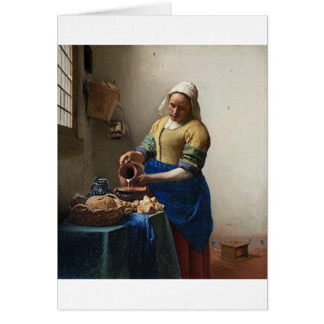 The Milkmaid by Johannes Vermeer (Front)
