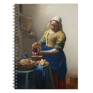 The Milkmaid by Johannes Vermeer, c. 1660 Serving  Notebook
