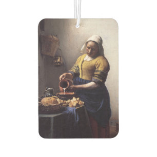 The Milkmaid by Johannes Vermeer Car Air Freshener