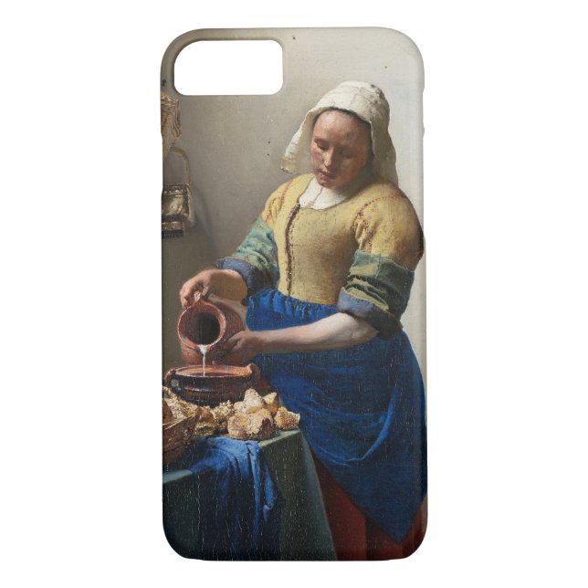 The Milkmaid by Johannes Vermeer Case-Mate iPhone Case (Back)