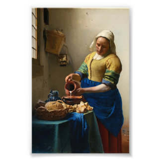 The Milkmaid by Johannes Vermeer Photo Print