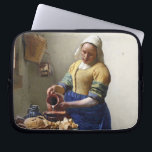 The Milkmaid, c.1658-60 (oil on canvas) Laptop Sleeve<br><div class="desc">The Milkmaid,  c.1658-60 (oil on canvas),  Vermeer,  Jan (1632-75) / Rijksmuseum,  Amsterdam,  The Netherlands / The Bridgeman Art Library | Image Collection Number: XOS702760</div>