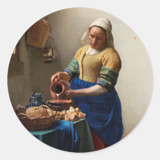 THE MILKMAID CLASSIC ROUND STICKER