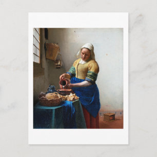 The Milkmaid, Johannes Vermeer, 1657-1658 Postcard
