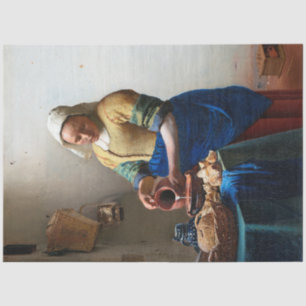 The Milkmaid, Johannes Vermeer, 1657-1658 Tissue Paper