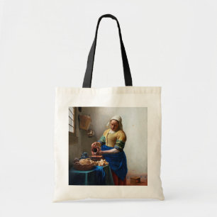 The Milkmaid, Johannes Vermeer, 1657-1658 Tote Bag