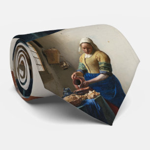 The Milkmaid Johannes Vermeer Tie