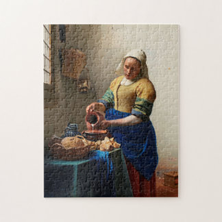 The Milkmaid / Kitchen Maid - Johannes Vermeer Jigsaw Puzzle