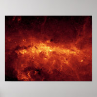 The Milky Way centre aglow with dust