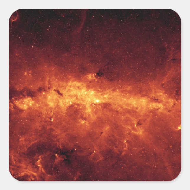 The Milky Way centre aglow with dust Square Sticker (Front)