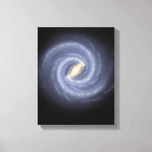 The Milky Way Galaxy Canvas Print (Front)