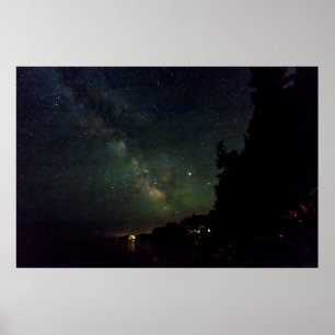 The Milky Way Over Gouldsboro Bay, Maine Poster