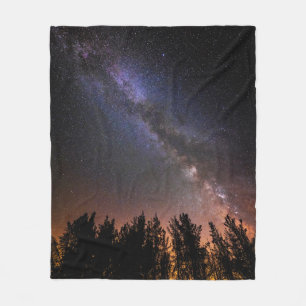 The Milky Way   Rose Valley, California Fleece Blanket
