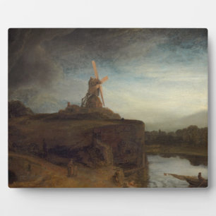 The Mill, 1645- 48 (oil on canvas) Plaque