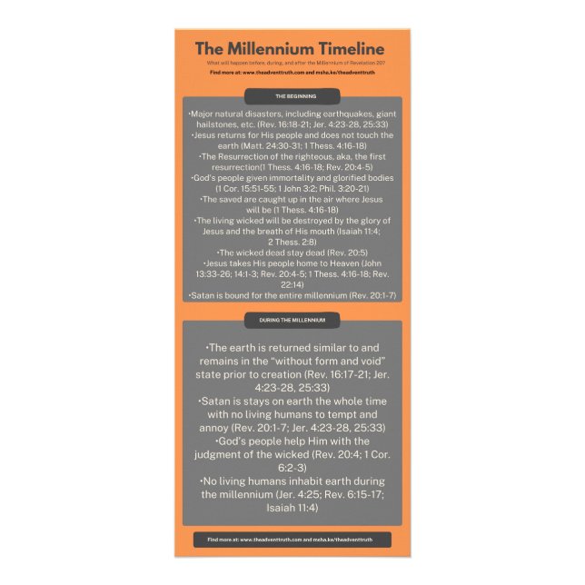 The Millennium Shareable Rack Card (Front)