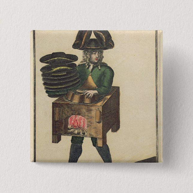 The Milliner's Costume 15 Cm Square Badge (Front)