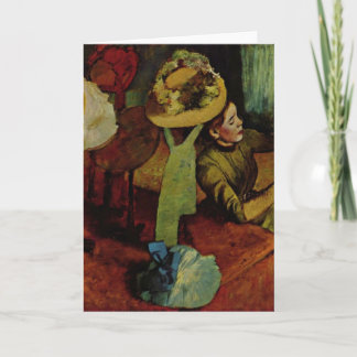 The Millinery Shop- Degas Card