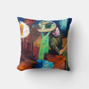 The Millinery Shop, Edgar Degas Cushion