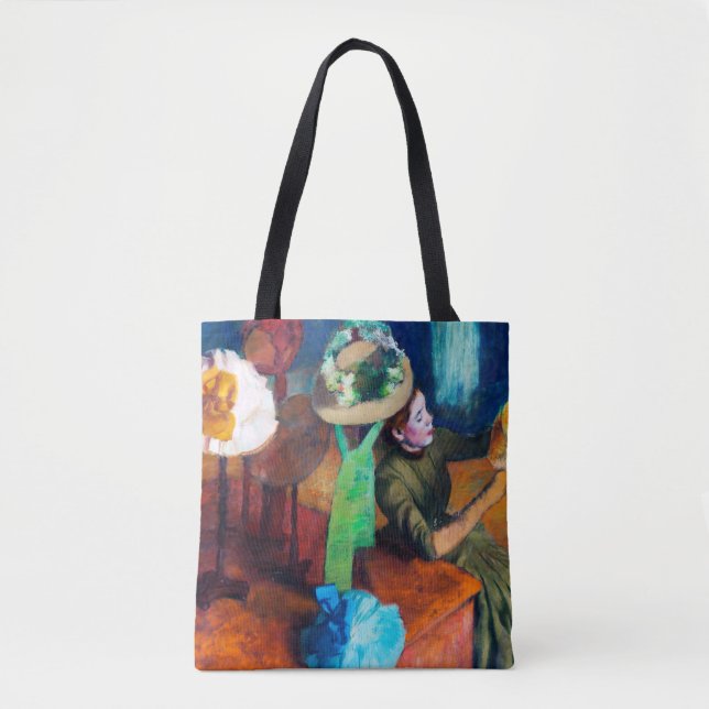 The Millinery Shop, Edgar Degas Tote Bag (Front)