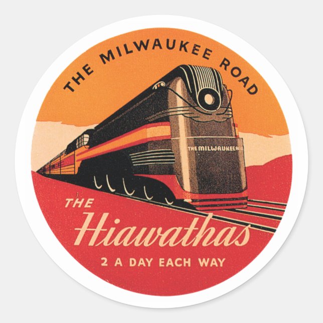 The Milwaukee Road Classic Round Sticker (Front)