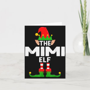 The Mimi Elf Family Christmas Pajama Party  Card