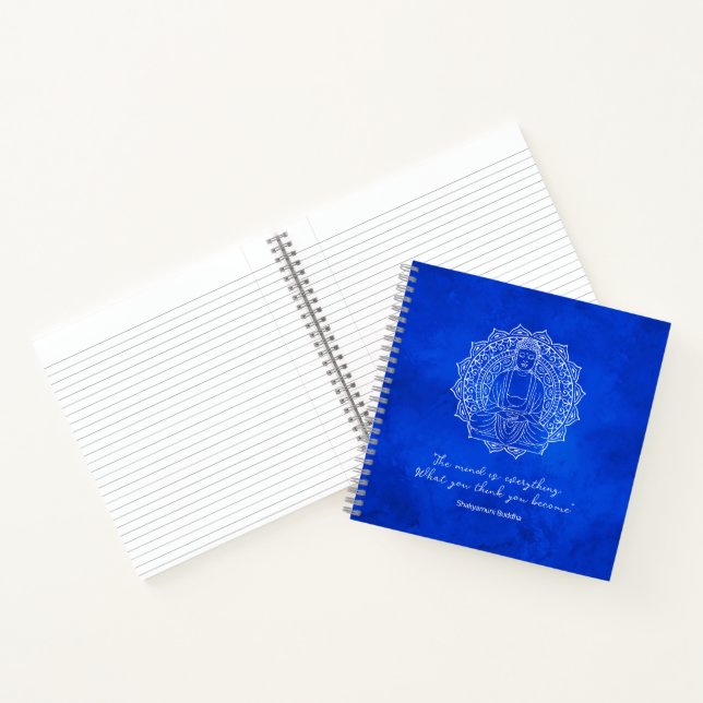 The Mind is Everything Shakyamuni Buddha Blue Notebook (Inside)