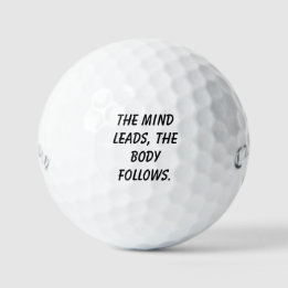 'The Mind Leads, The Body Follows' Visualisation Golf Balls