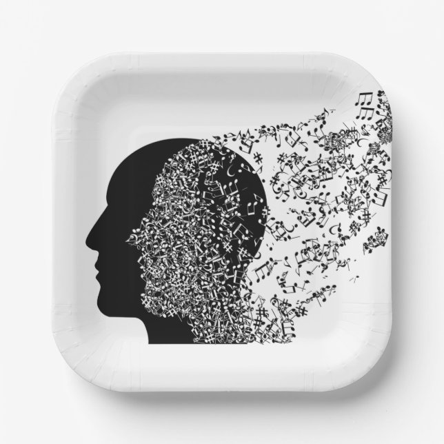 The Mind of Music Paper Plate (Front)