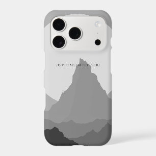 The Mindful Peaks - Minimalist Monochrome Mountain