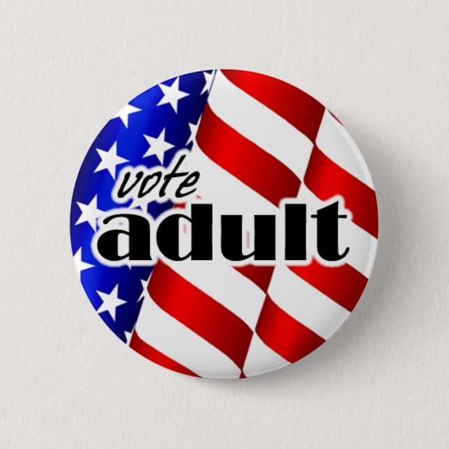 The Mindful Voter Button (Front)