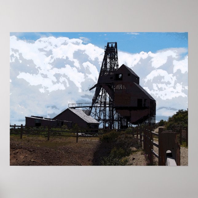 The Mine - Coloured Pencil Drawing Poster (Front)