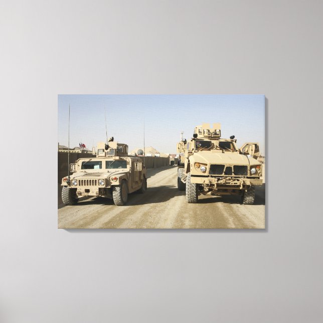 The Mine Resistant Ambush Protected Canvas Print (Front)