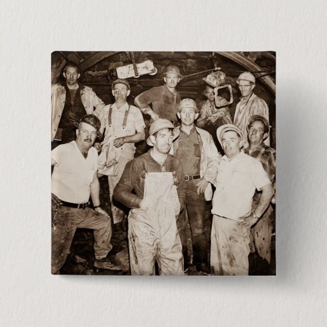 The miners 15 cm square badge (Front)