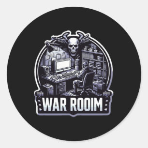 The Minimalist War Room Focus On What S Most Classic Round Sticker