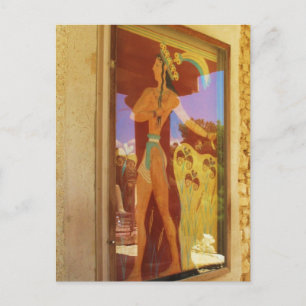The Minoan Palace of Knossos FRESCO PAINTING Postcard