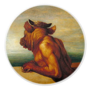 The Minotaur (by George Frederic Watts) Ceramic Knob