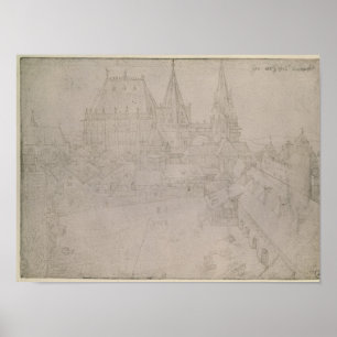 The Minster at Aachen, 1520 Poster