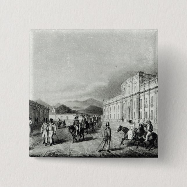 The Mint of Santiago 15 Cm Square Badge (Front)