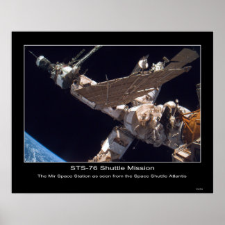 The Mir Space Station Poster