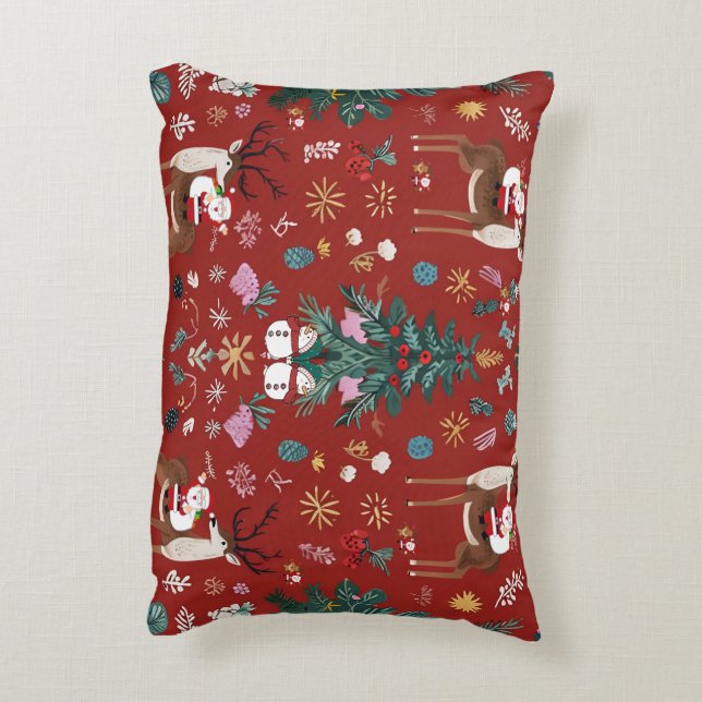 The Miracle of Christmas Decorative Cushion (Back(Vertical))