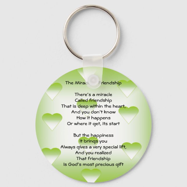 The Miracle of Friendship Key Ring (Front)