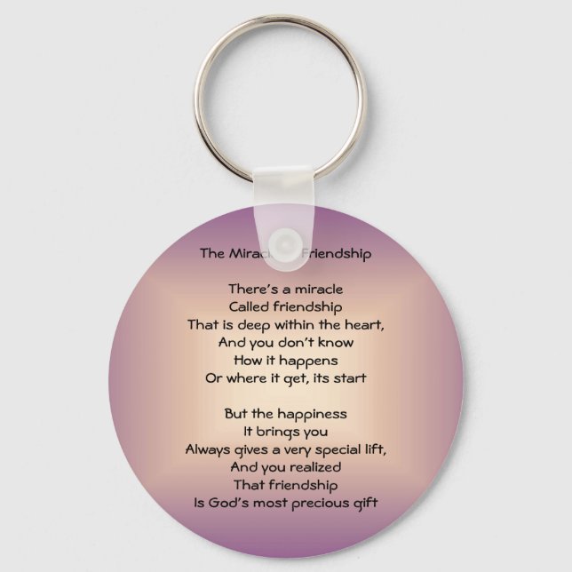 The Miracle of Friendship Keychain (Front)