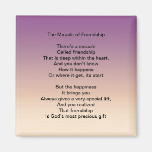 The Miracle of Friendship magnet