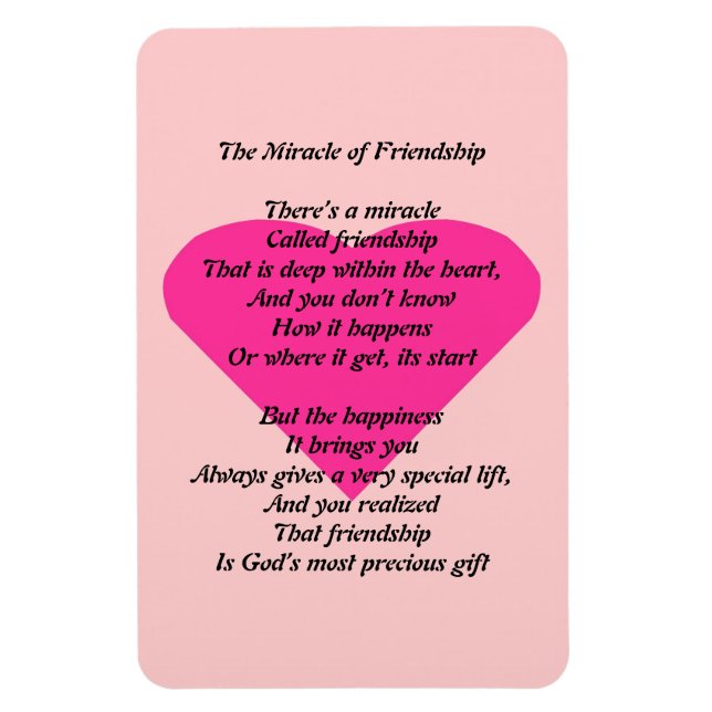 The Miracle of Friendship Magnet (Vertical)