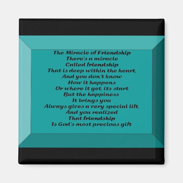 The Miracle of Friendship Magnet (Front)