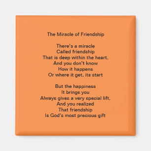 The Miracle of Friendship magnet