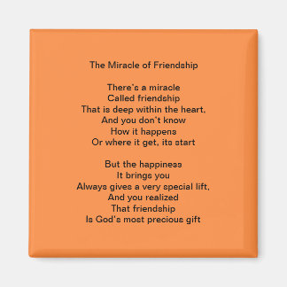 The Miracle of Friendship magnet