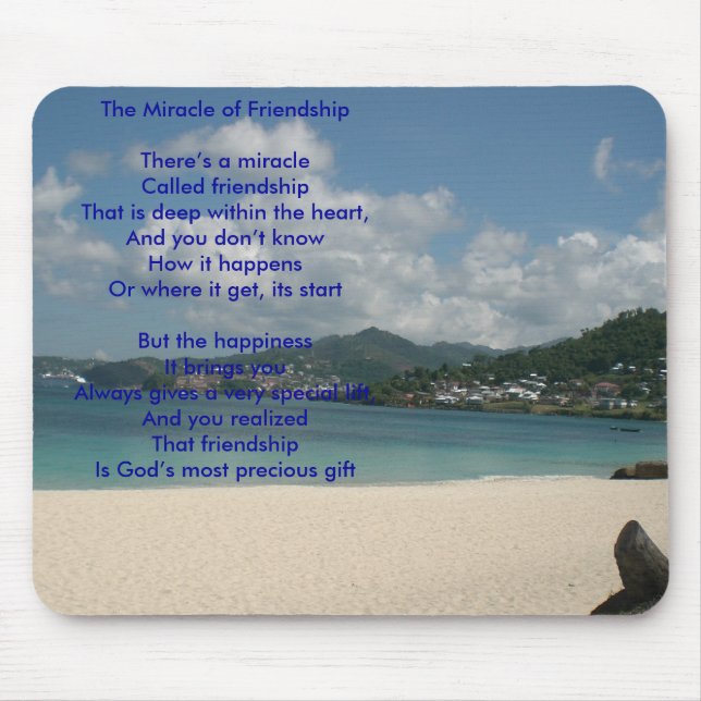 The Miracle of Friendship Mouse Mat (Front)